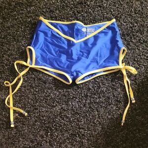 Goldie Blue and Yellow Athletic Shorts